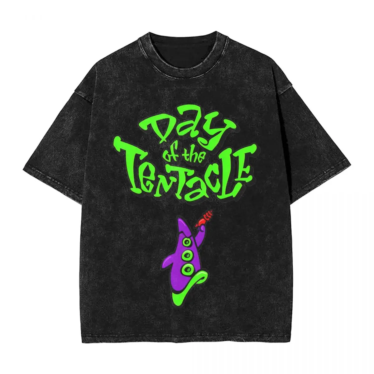 Maniac Mansion Day Of The Tentacle T-Shirt Harajuku T Shirts Short Sleeves Streetwear Tshirt Casual Crewneck Oversized Top Tees