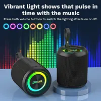 OHAYO Altavoz Bluetooth portátil inalámbrico de 40 W con luces, resistente al agua IPX7, sonido fuerte, luces RGB, emparejamiento TWS, entrada de tarjeta AUX y TF