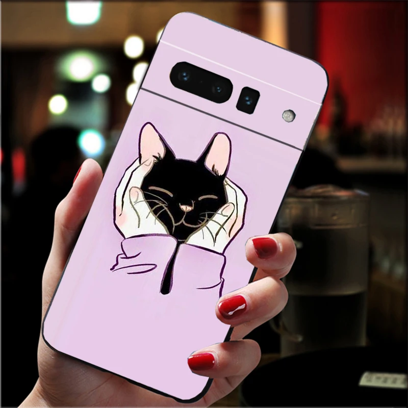 

Cute Kitten Cat Phone Case for Google Pixel 10 9 Pro XL 9A 8 7 6 Pro Pixel 8A 7A 6A Pixel 8 7 6 5