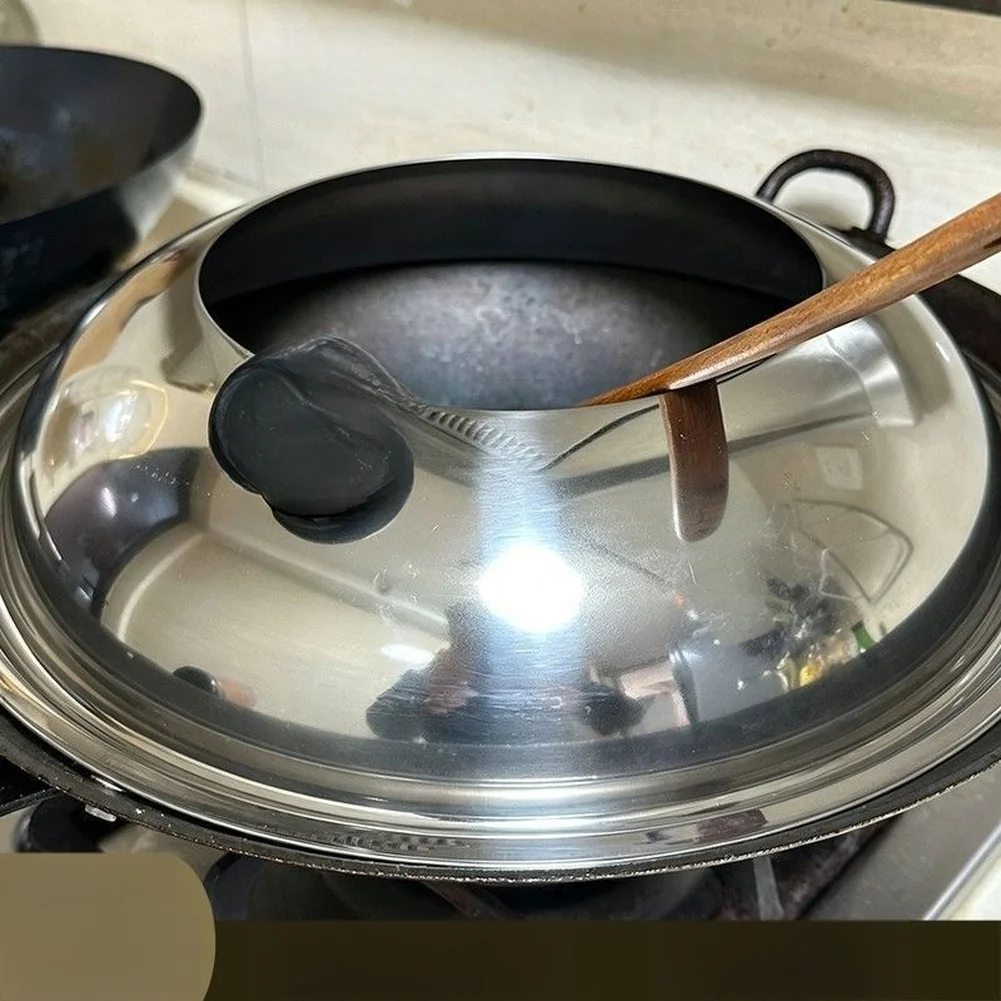 For Frying Food As Picture Stainless Steel Lid Cooking Pot Lid Stainless Steel Construction Splash-proof Design