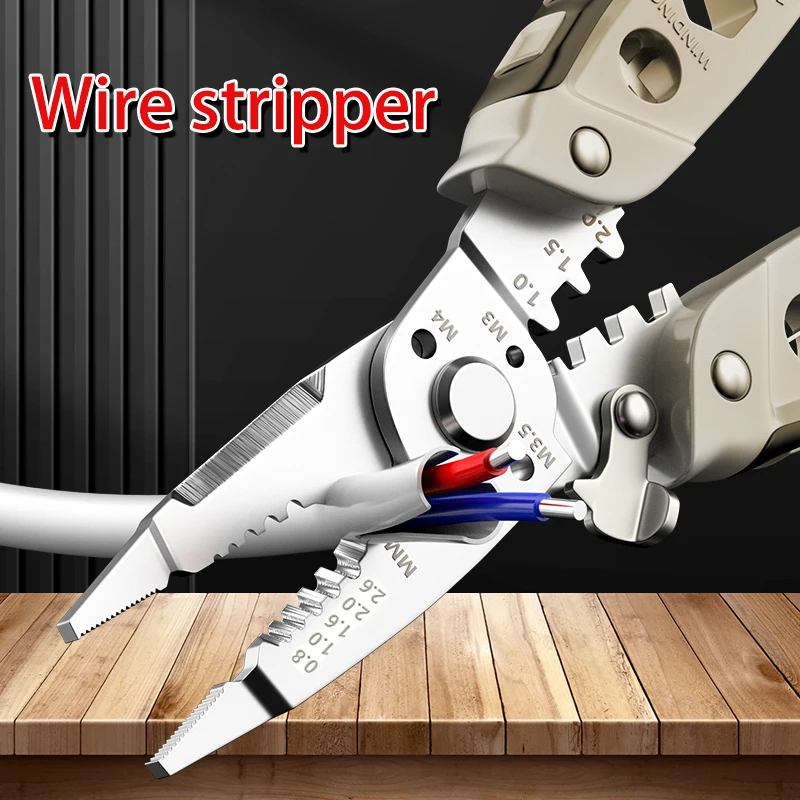 Multifunctional Wire Stripping Pliers, Special For Electrician, Wire Stripping Tool, For Winding Cutting Wire