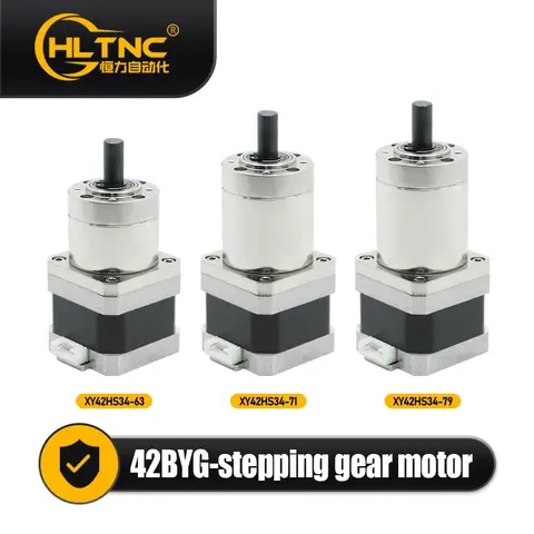 3D Printer Nema 17 Stepper Gear Motor 0.925-5N.m 42HS34 Ratio 3.7/14/51 Single Axis 8mm Current 1.5A For CNC Router
