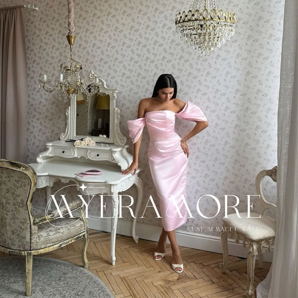 

Элегантное розовое прямое вечернее платье без бретелек, платья для выпускного вечера, вечерние платья для особых случаев, Vestidos de fiesta, индивидуальный заказ