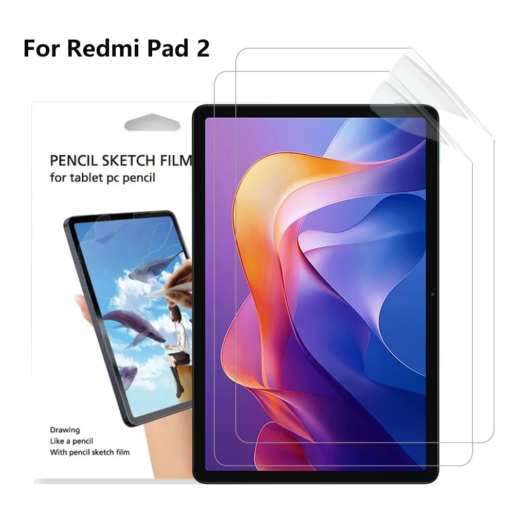 Protetor de Tela com Sensação de Papel (2 Peças) para Redmi Pad 2 11 polegadas 2025, Escreva e Desenhe como no Papel, Película Fosca para Escrita