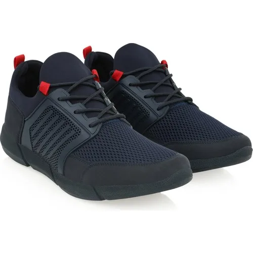 Hotiç الأزرق الداكن أحذية رجالي الاستخدام اليومي العمل مدرسة الركض المشي مريحة تنفس أنيق الأحذية هدية