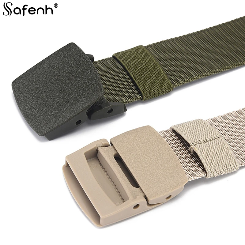 150cm Automatic Buckle Light Comfortable Non-metal Military NylonBelt Outdoor Hunting Multifunctional Tactical Canvas Belt 150cm