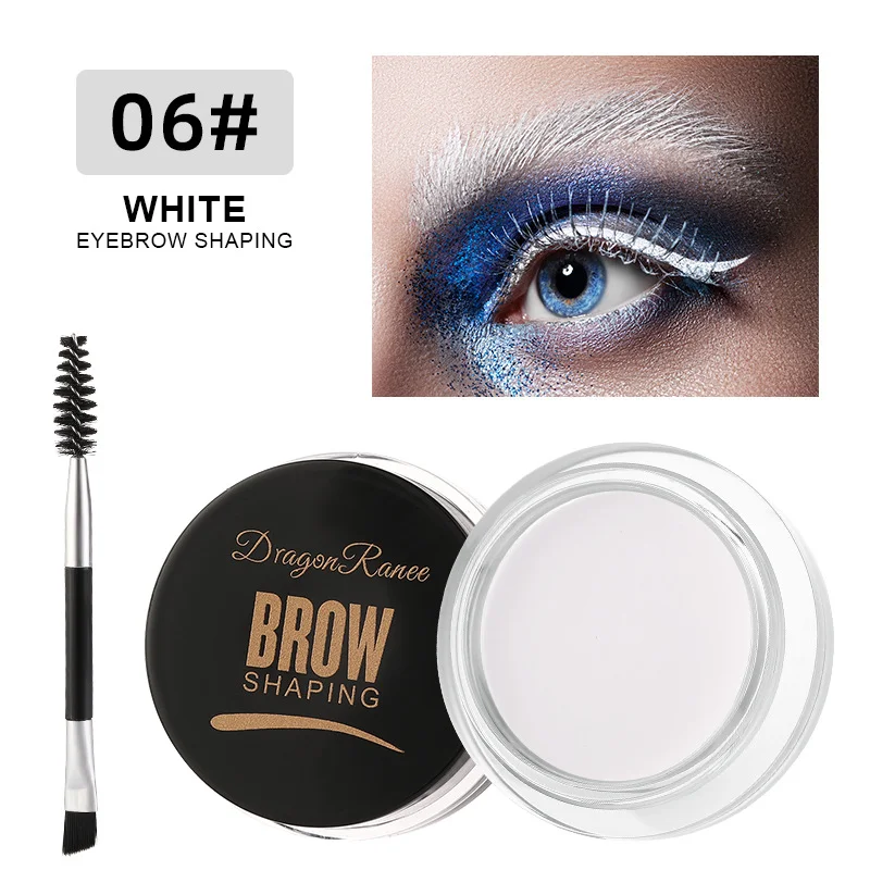 Dragon Ranee Wild Eyebrow Cream Styling Eyebrow Pen Gel Hair Styling Cream Fixing Gel Soap Wax White Eyebrow Cream