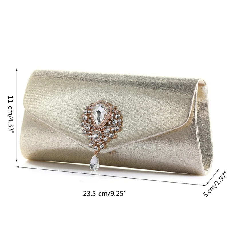 Glitter Evening Clutch Small Clutch Purse Mini Crossbody Bag for Wedding Prom