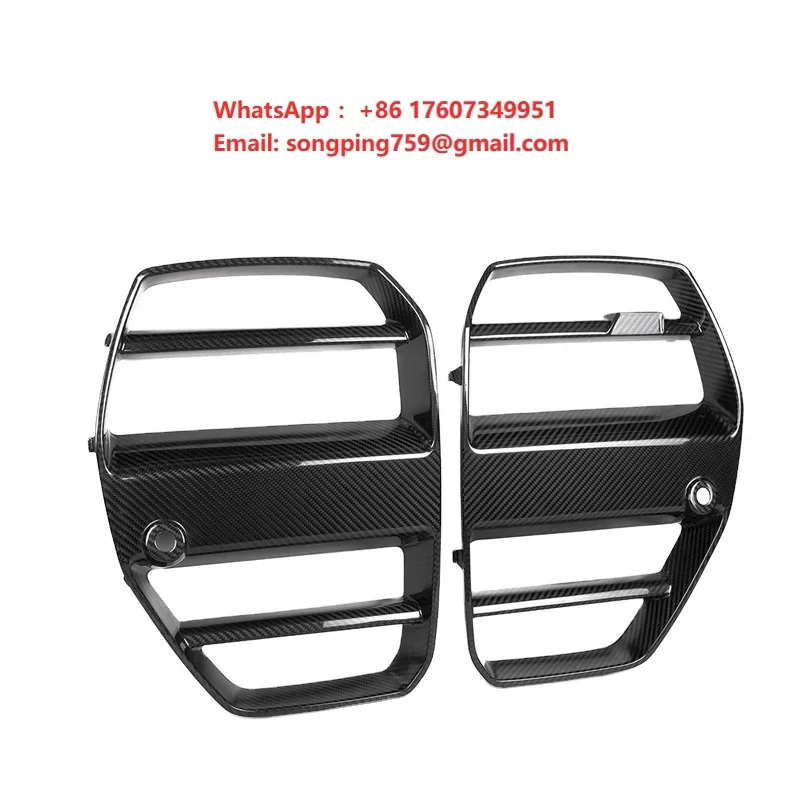 2021+ Exterior Accessories ST Style Grille for Bmw M3 M4 G80 G82 G83 Dry Carbon Fiber Front Grille Without ACC Function