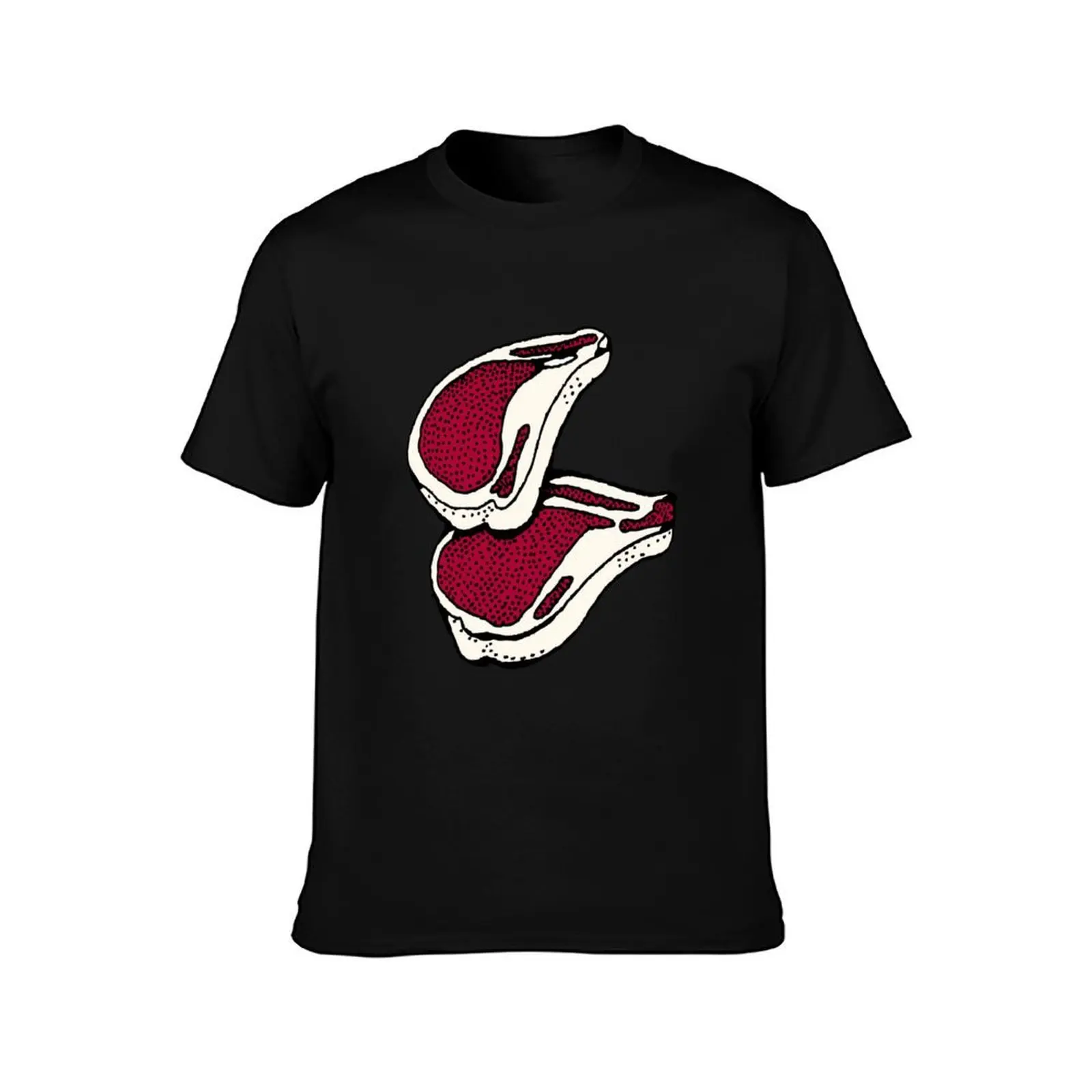 Meaty Chops T-Shirt Soft Touch Basic Cotton T-Shirt