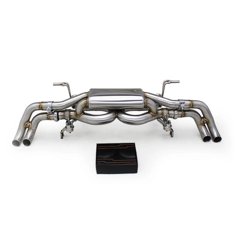 

Race Valved Sport Rear Muffler Section For Audi R8 V10 5.2L 2010-2013 Enhanced Active X-pipe Sound Axle Back