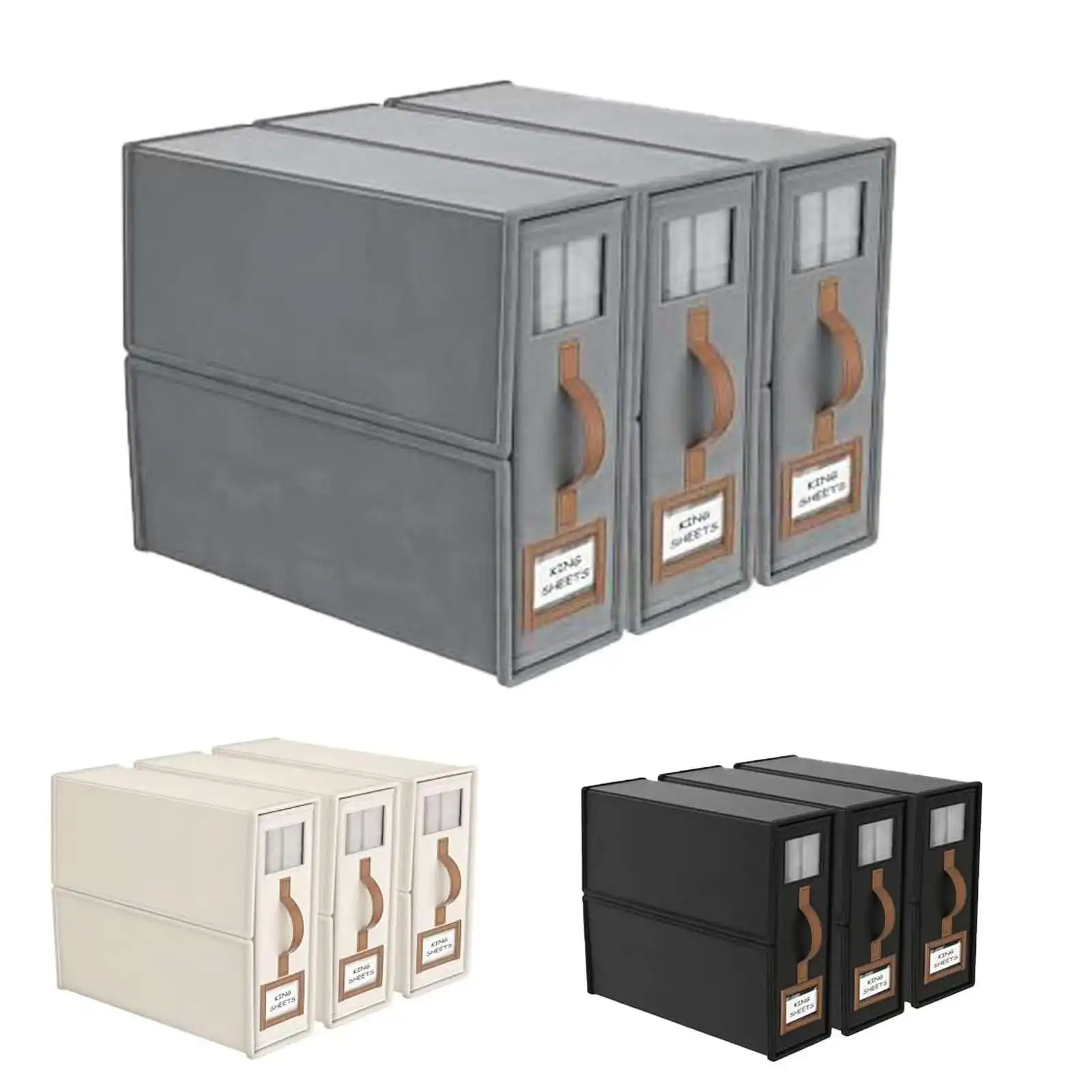 

Home Use Clothing Storage Box Bedding Four-Piece Set Organizer Box Quilt Cover eet Storage Solution Simple Fabric Design