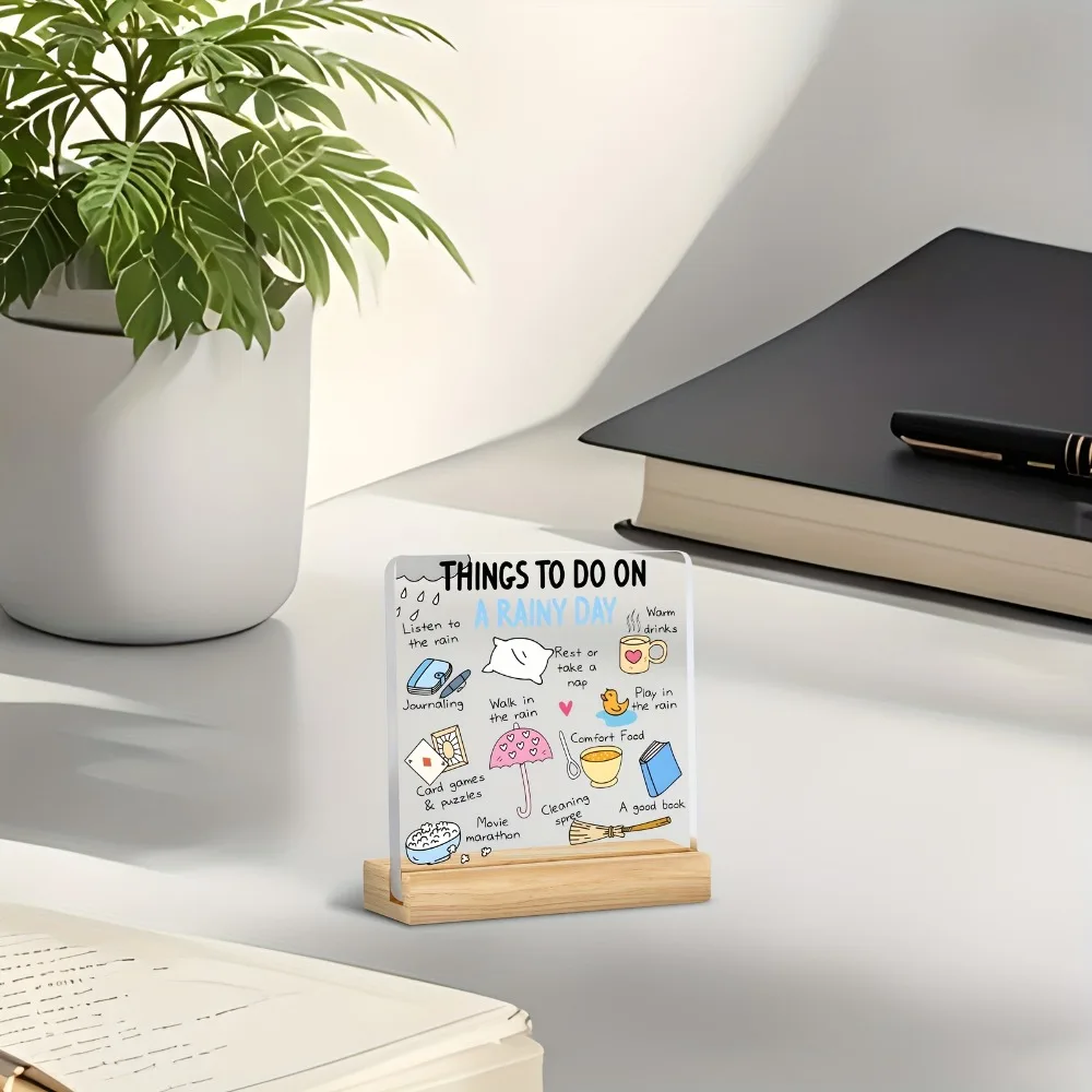 فيلم ماراثون ثنائي الأبعاد ومريحة للطعام، ديكور سطح المكتب من الأكريليك، مناسب لهدايا تزيين المنزل والعطلات