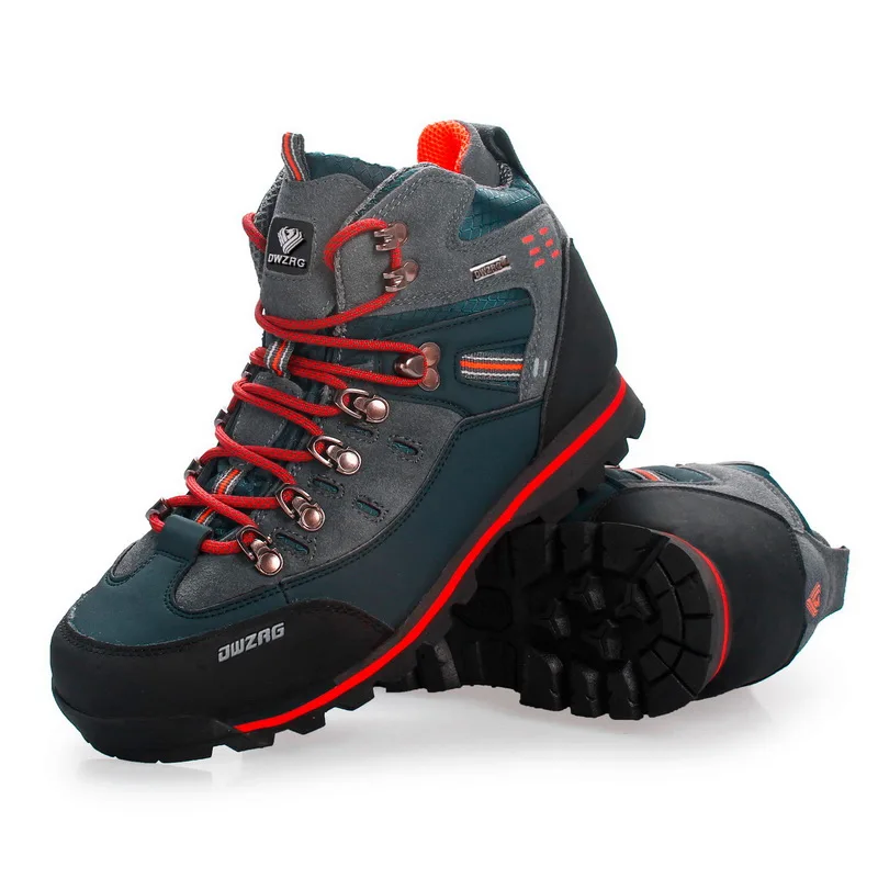 Zapatos de escalada para hombre, moda para actividades al aire libre, botas de senderismo antideslizantes y resistentes al desgaste, cómodas zapatillas deportivas impermeables para caminar en la nieve y viajar