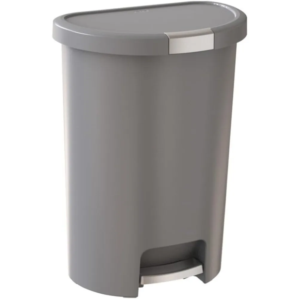 

Infinity 43.9 Liter / 13 Gallon Plastic Kitchen Trash Can with Foot Pedal and Locking Perfect for Household for Garbage Disposal