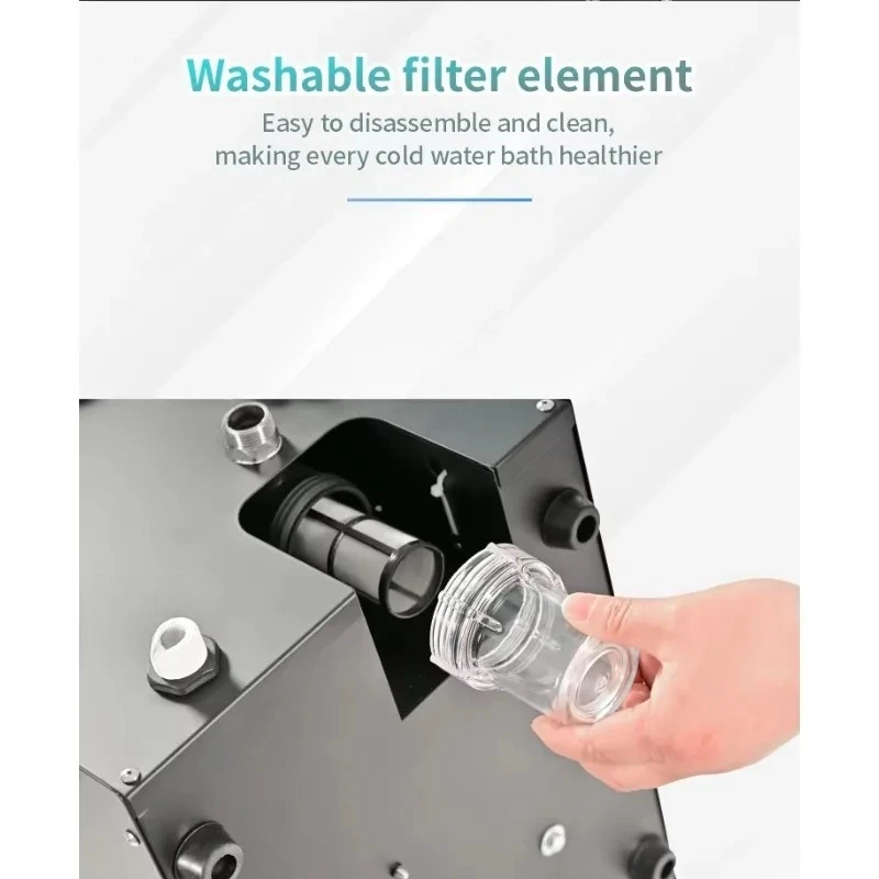 0.5HP   Ice Bath Tub   Use Water Cooled Cold Plunge Ice Bath Chiller With Filter  220v