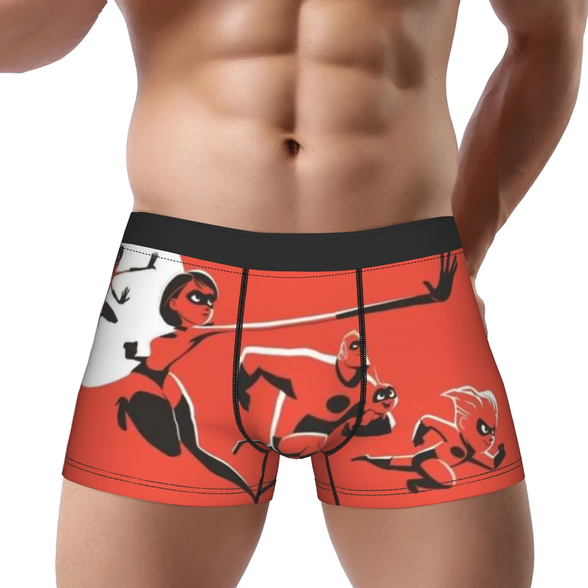 

Family The Incredibles Underpants Homme Panties Men's Underwear Print Shorts Boxer Briefs