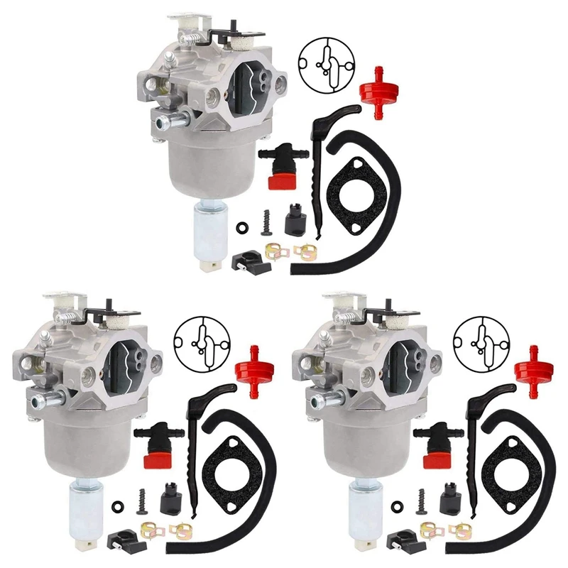 3X 799727 Carburetor For Briggs & Stratton 698620 690194 791886 499153 498061 14Hp 15Hp 16Hp 17Hp 18Hp Carb