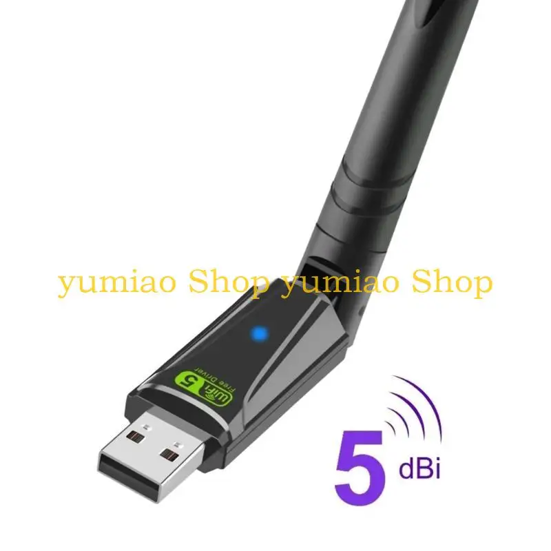 587b USB WiFiアダプターワイヤレスネットワークカード650mアンテナデュアルバンドRTL8811CU