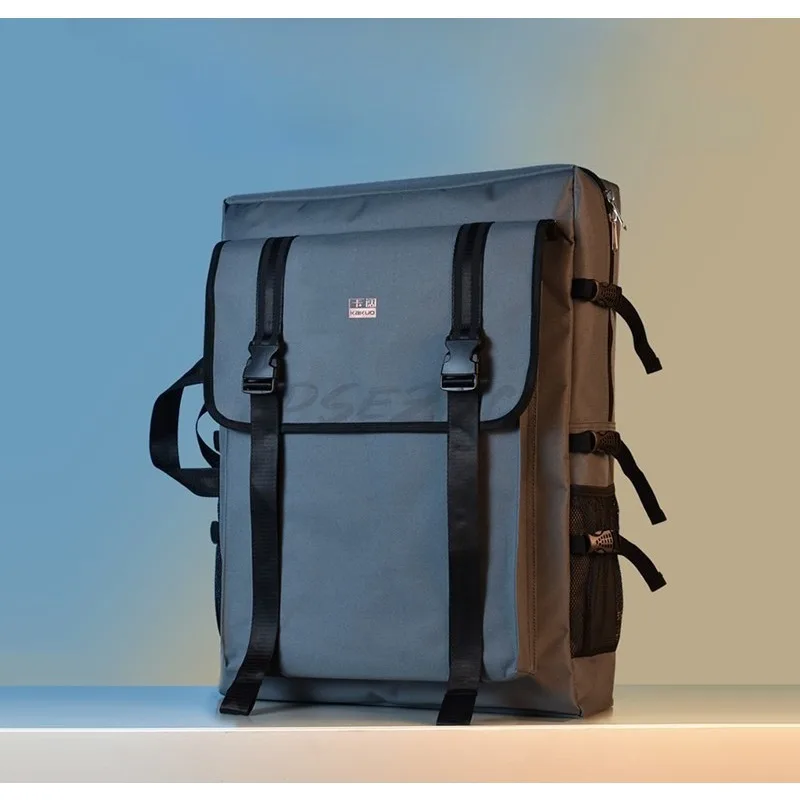 حقيبة صورة مفتوحة بأربعة بطاقات 4K وسعة كبيرة متعددة الوظائف للطلاب A2 حقيبة لوحة رسم فنية للامتحان الفني