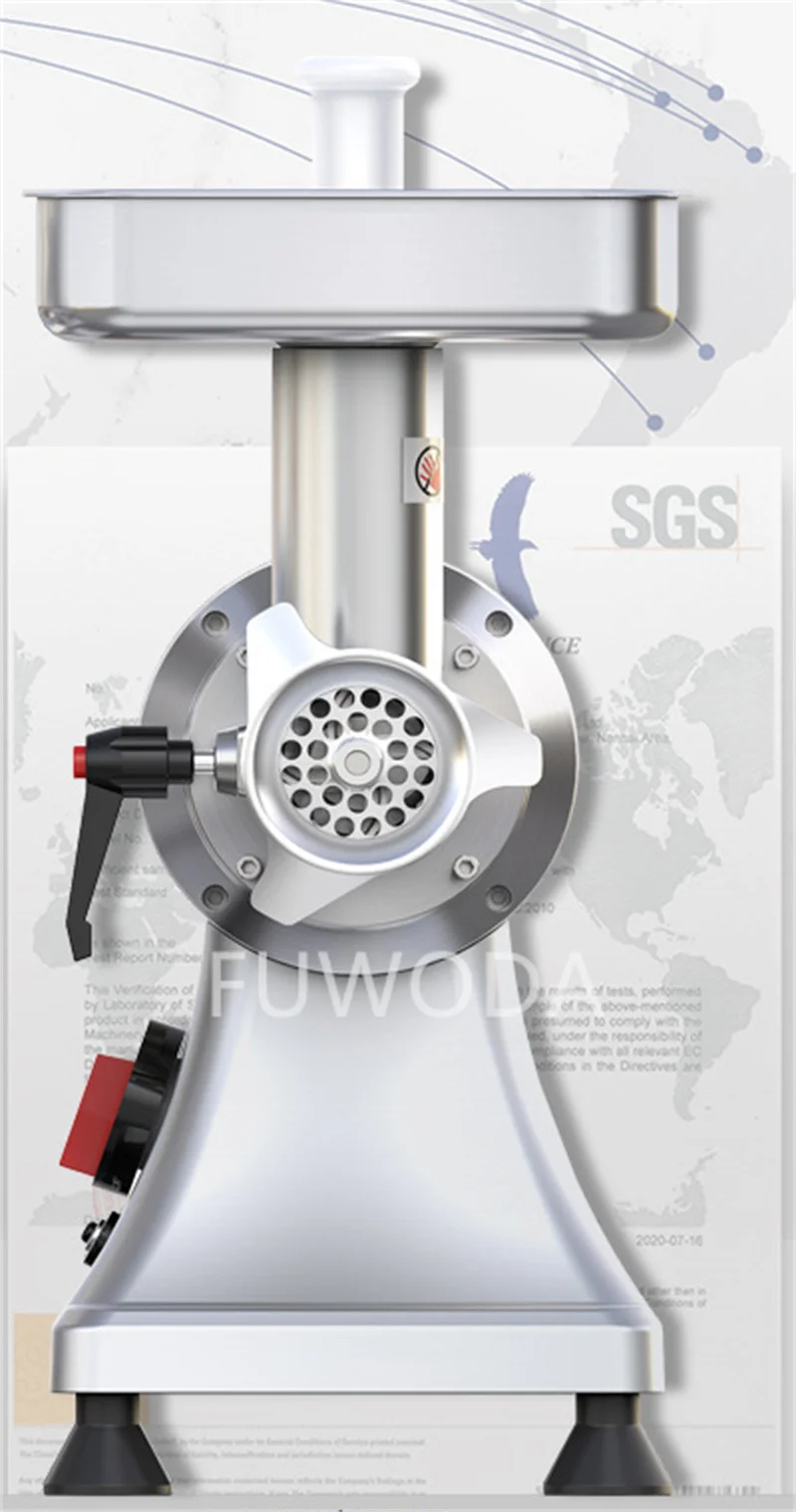 Elektryczna maszynka do mielenia ze stali nierdzewnej maszyna do kiełbasy przemysłowa maszynka do mięsa 100-200kg/h 110/220V mieszalnik urządzenie