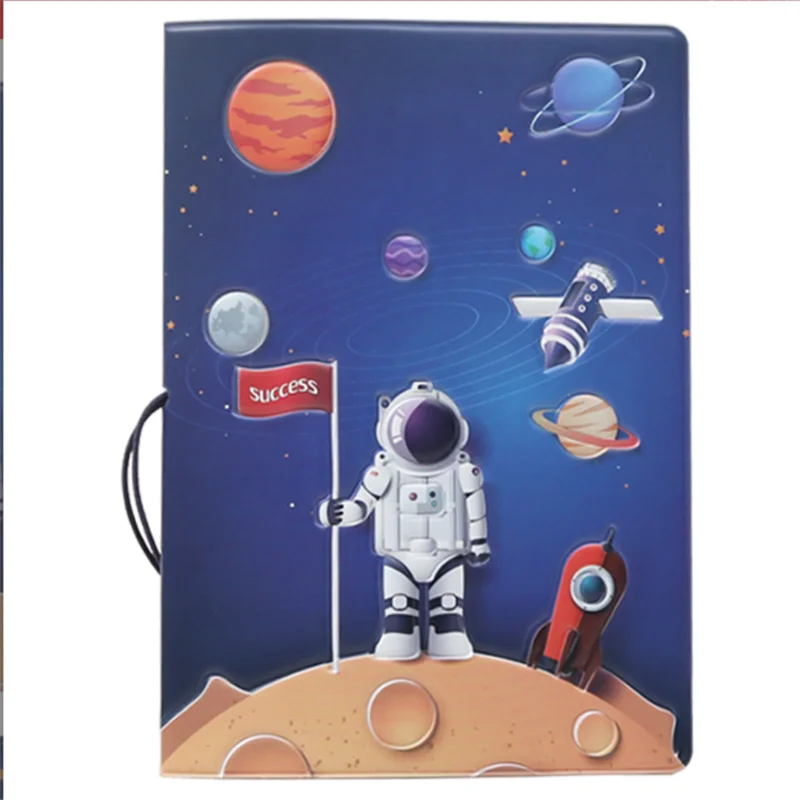 World Trip Astronaut passaporto portafoglio Pu Leather Passport Cover uomo donna Travel Passport Holder Case portafoglio ID Bank Card Holders