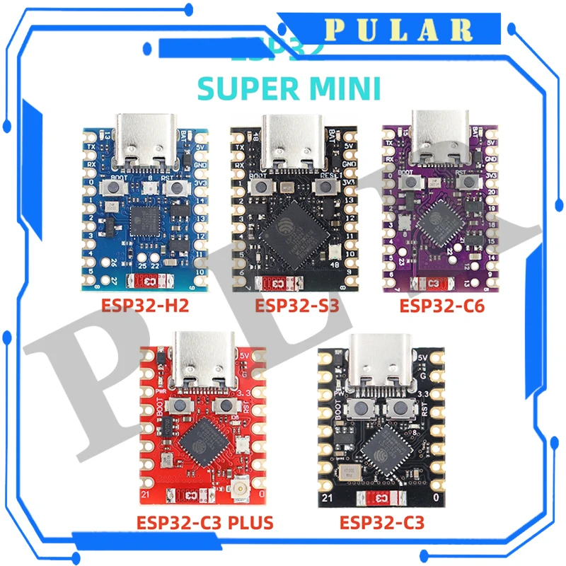 1PCS ESP32-C3 ESP32-S3 ESP32-H2 ESP32-C6 Development Board ESP32 C3 SuperMini WiFi Bluetooth ESP32C3 Expansion board