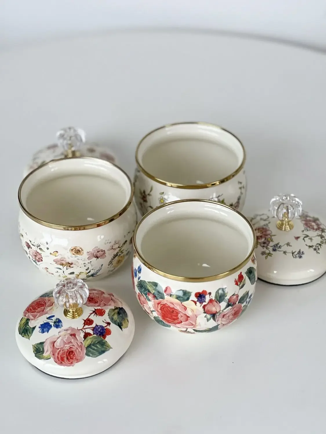 

Enamel Jar with Lid Seasoning Jar for Household Organization Storage Seasoning Bottle Jar