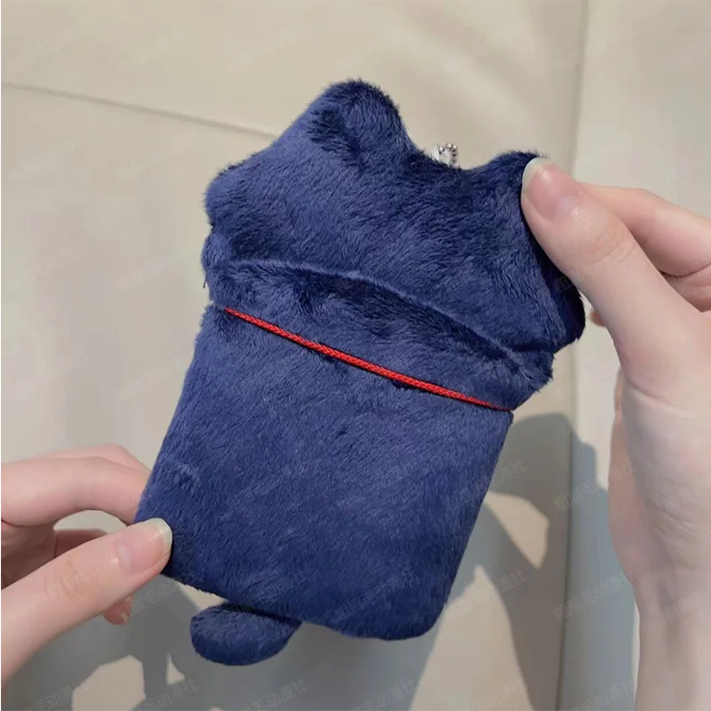Anime Genshin Impact Wanderer Balladeer Cosplay Cute Plush ID Bus Bank Card Holder Case Bag Pendant Keychain Funny Gift