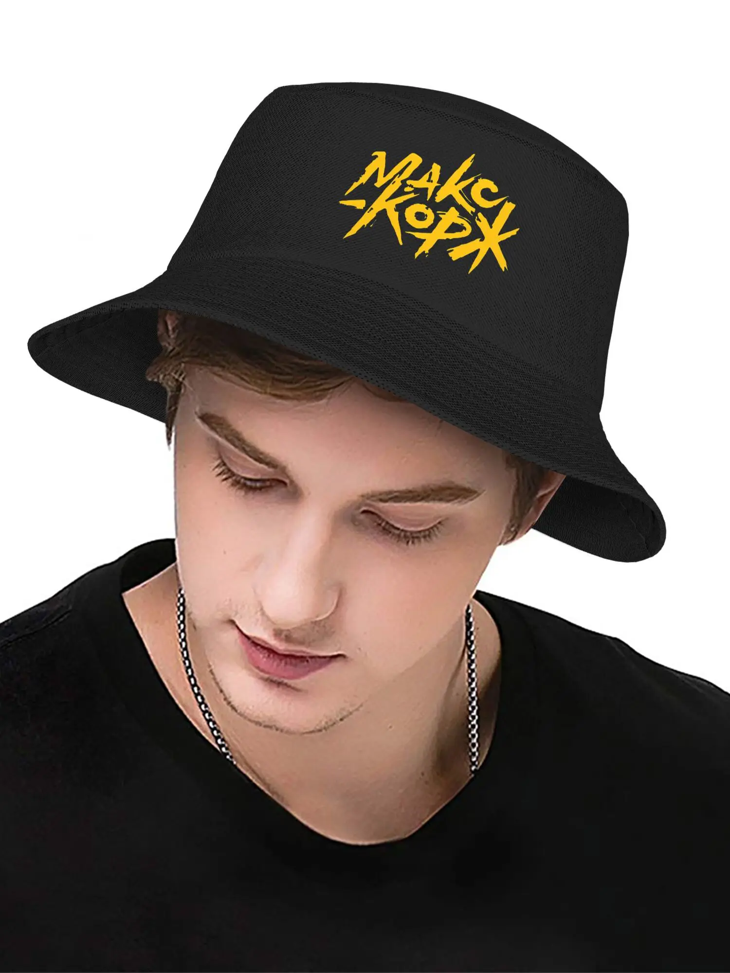 Max le fan de Korzh. Макс Кор seau chapeau Panama Bob chapeaux en plein air Cool réversible pour l'été plage pêche unisexe pêcheur casquettes