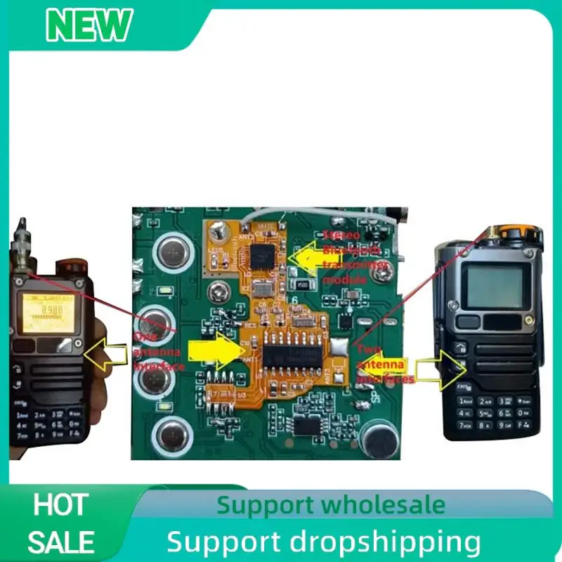 Solid SI4732 Modified Radio And Bluetooth Stereo Transmitter Module +2X2M Chip Multi-System Support For Quansheng UV K5 K6