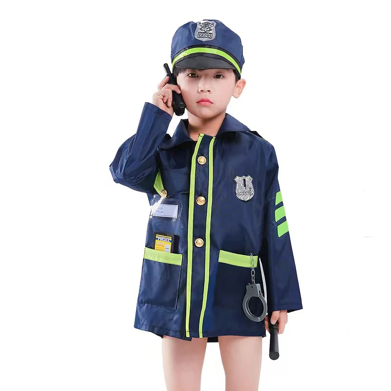 Halloween Career Day bambini Costume CosPlay ragazzi Airline Captain Airman Girls Uniform Dress Up Pilot Costume per bambini