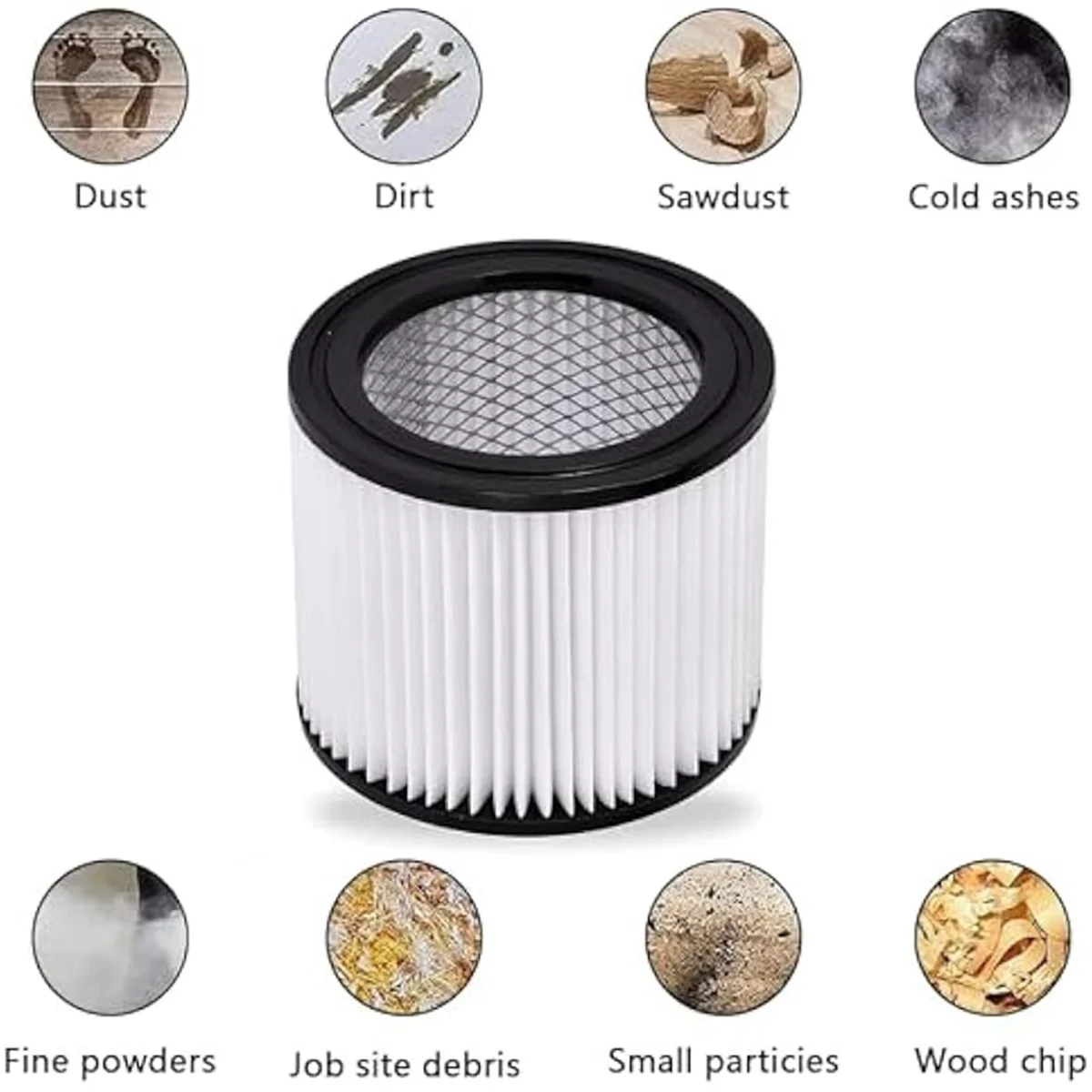 90398 Filter pengganti HEPA dan Filter busa 90585 untuk shop-vac 90398, 903-98, 9039800,903-98-00 penyedot debu basah/kering