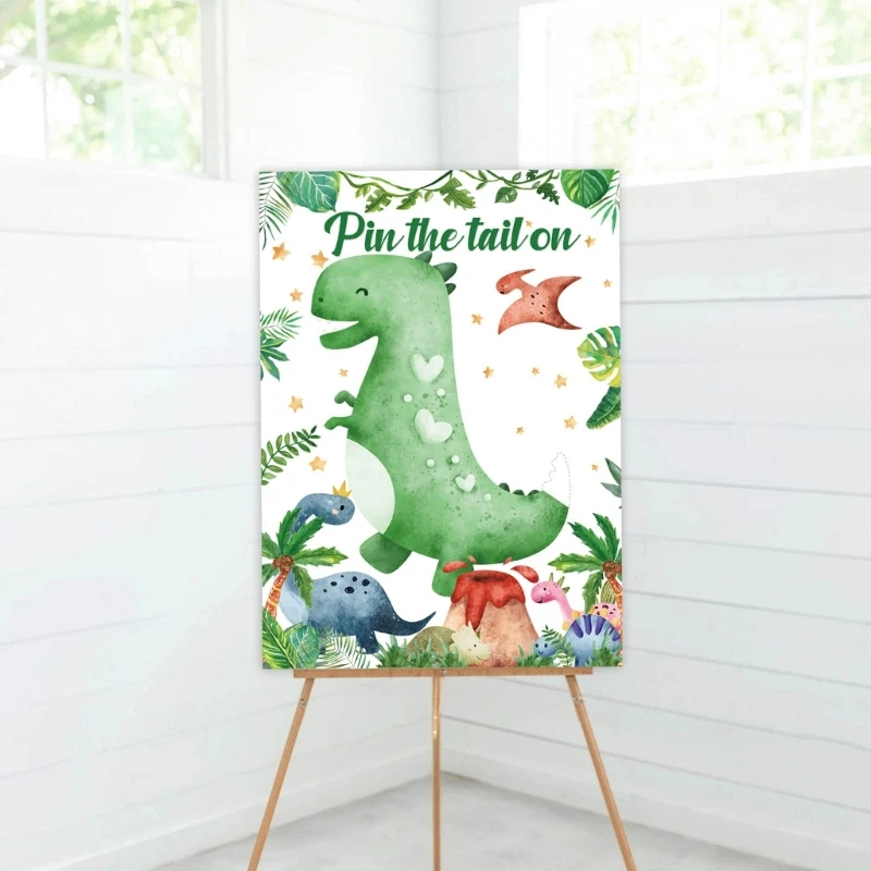 Pin the Tail On the Dinosaur Shower Party Baby Stickers Perfect for Birthdays