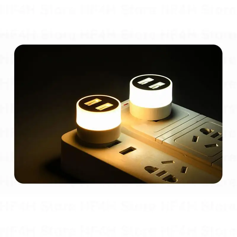 USB Plug Lamp Mobile Power Charging Small Book Lamps LED Eye Protection Reading Light Small Light Night Light with USB splitter image 6