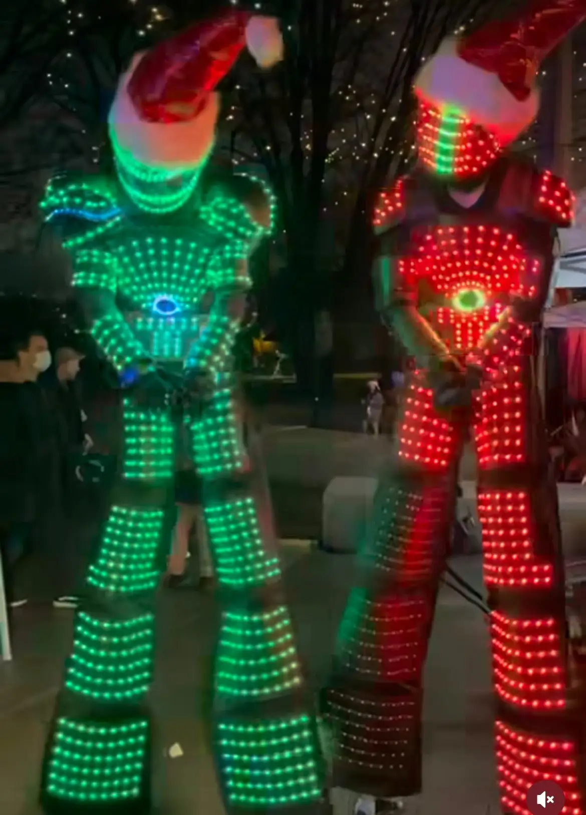 LED Suit Costumes  Stilts Walker LED Lights Luminous Cloth Stage Dance Performance Show Wear  Luxury show robots dancer wear