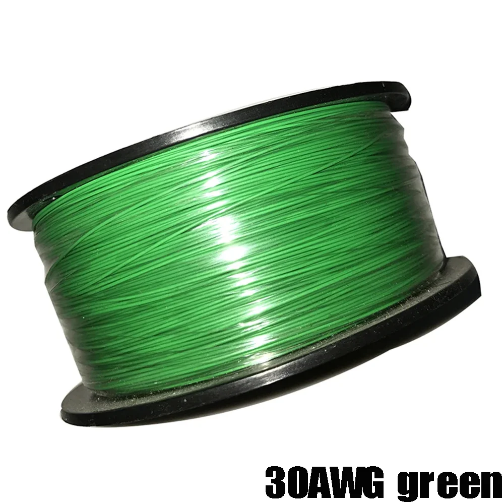 

305/lot Silver Plated Welding Maintenance Flying Wire PCB Jumper 30AWG UL1423 High Temperature Silver Plated Cable