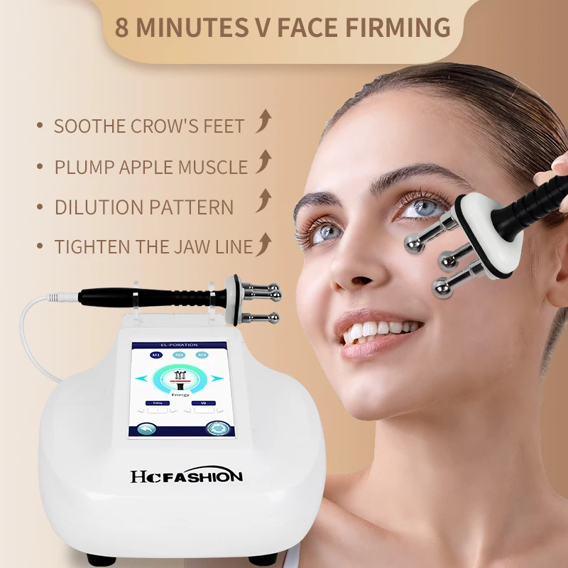New Microcurrent Fascial Lifting Machine Radio Frequency Enhance Skin Tone Whitening Skin Lightening Reduce Fine Lines Machine