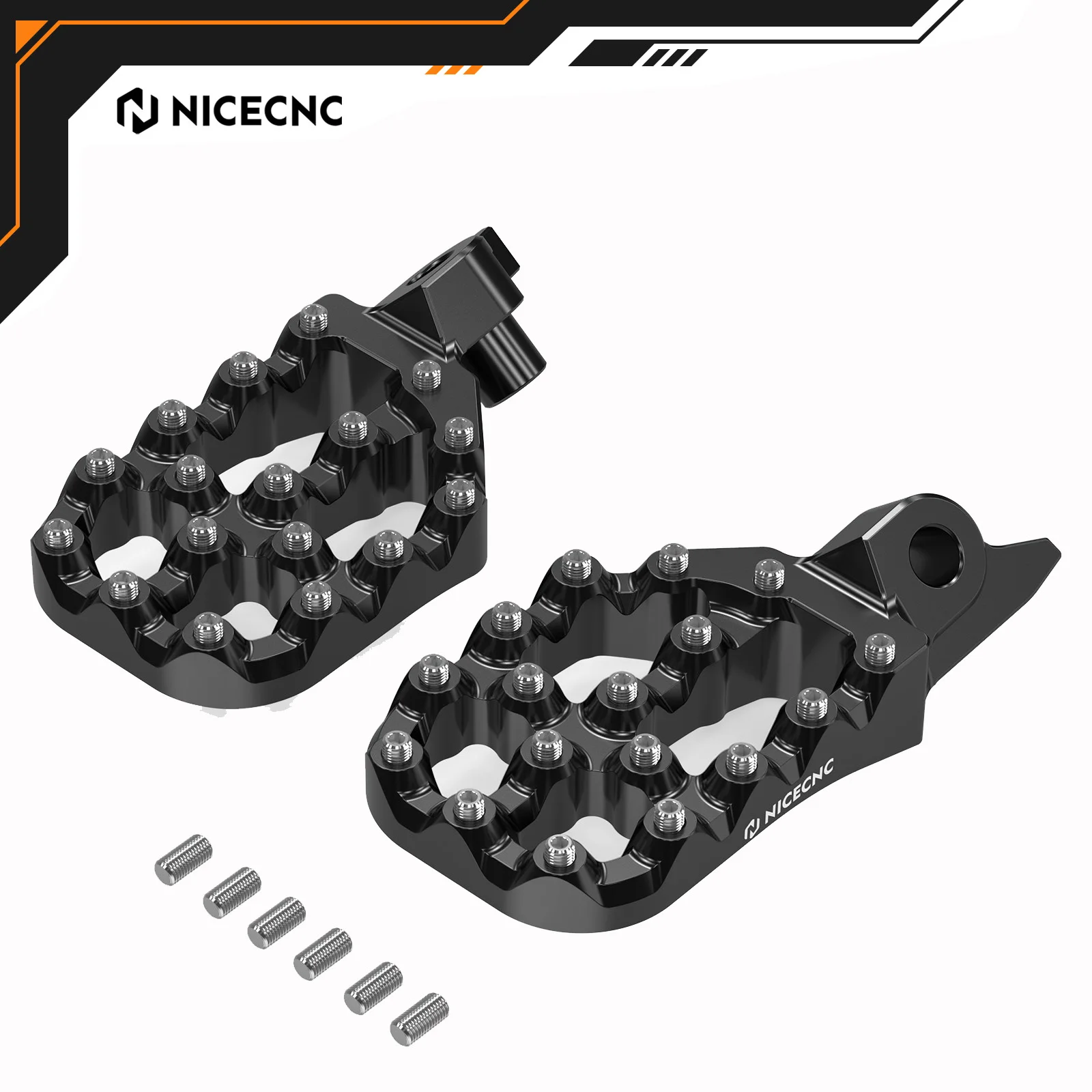 

NICECNC For Yamaha YZ WR 250F 450F YZ250F WR450F YZ450FX 2024 YZ450F 2023-2024 Aluminum Offset Footrests FootPegs Motorcycle