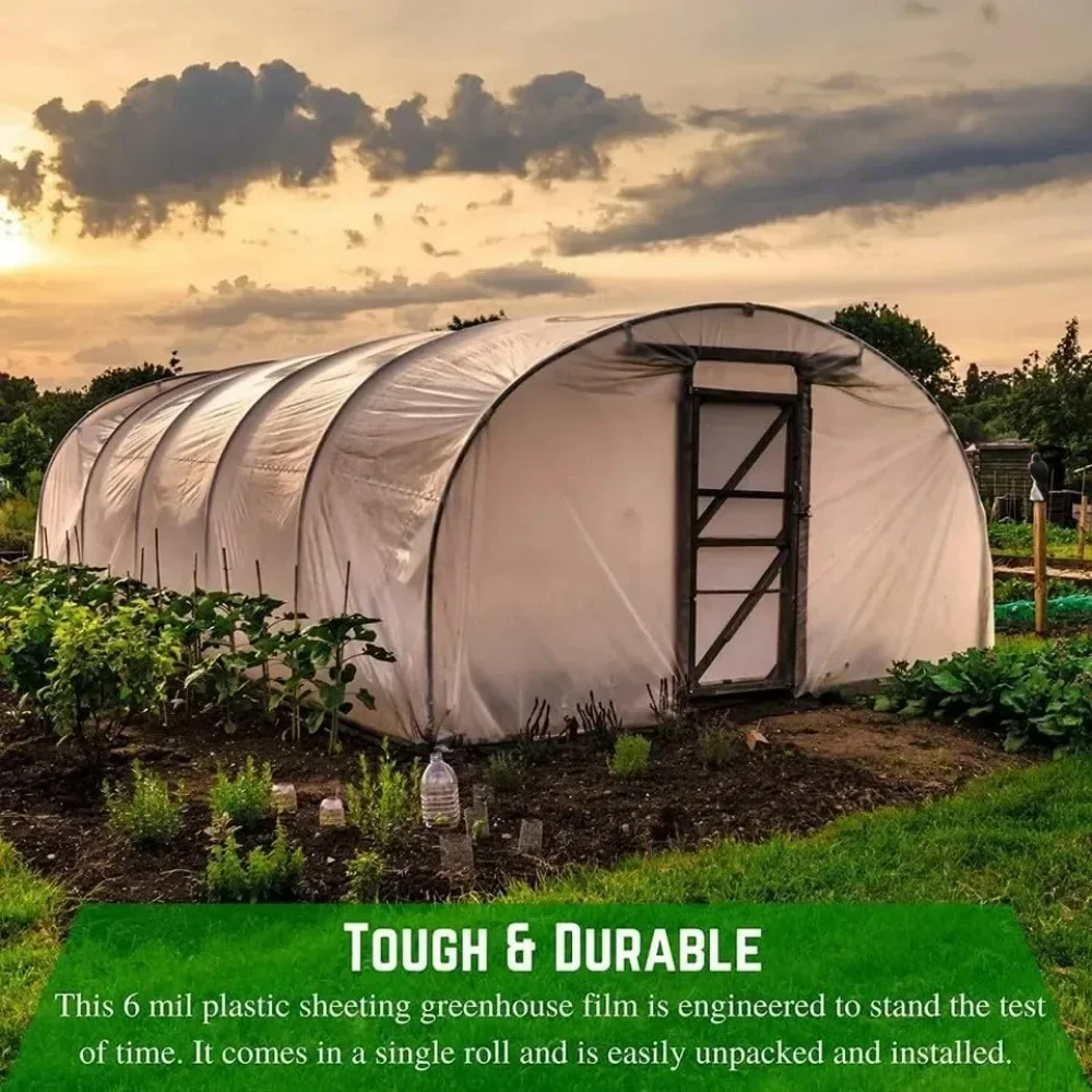 4 Year Clear 6 mil Greenhouse Plastic Sheeting - Clear Greenhouse Plastic Sheeting, Polyethylene Greenhouse Plastic Film