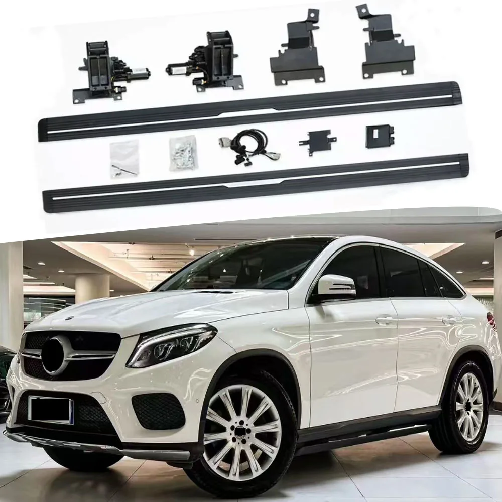 Deployed Running Boards Electric Side Steps Fits for Mercedes Benz GLE Coupe 2016 2017 2018