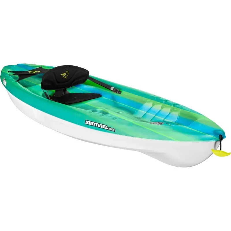 

Pelican Sentinel 100X- Sit-on-top Kayak - Recreational One Person Kayak Boat Durable High Molecular Density