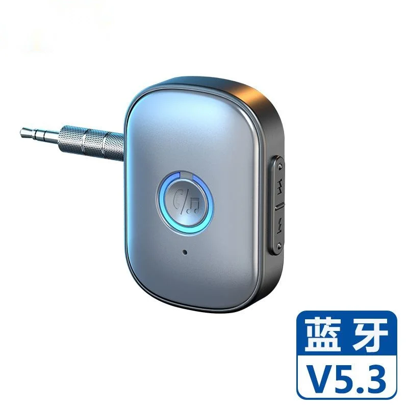 W1 Bluetooth 5.3 Audio Receiver AUX 3.5mm Jack Stereo Wireless Audio Adapter with Microphone for Car Earphones TV Speakers
