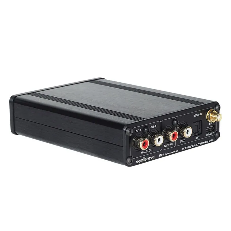 Semibreve BT40 HD LDAC Bluetooth5.1 DAC Receiver ES9038 Audio Decoder Support 3 SRC Frequency Up and Down