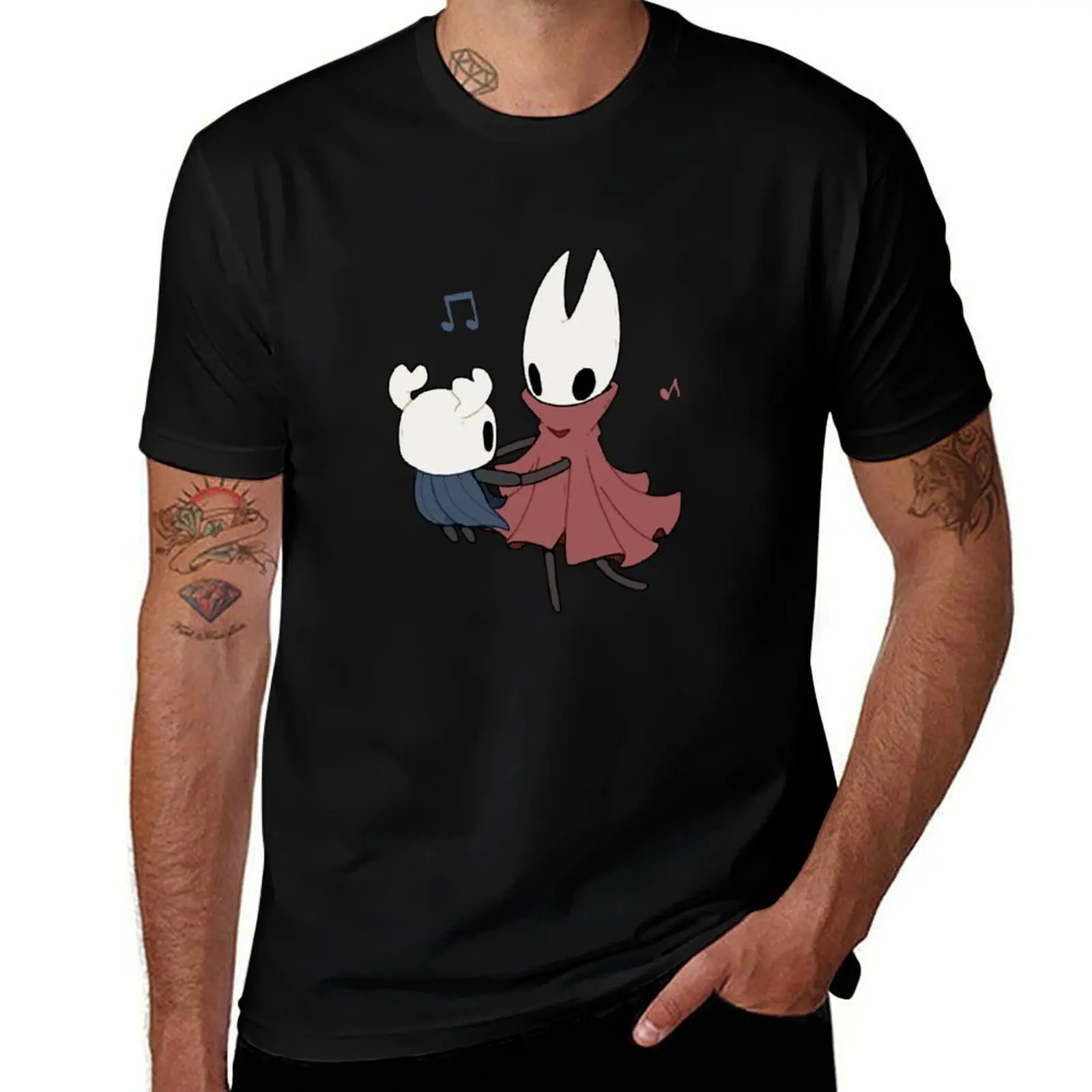 

Let's dance, Ghost of Hallownest / Hollow Knight Hornet T-Shirt man t shirt heavy cotton man graphic t shirt T-shirt