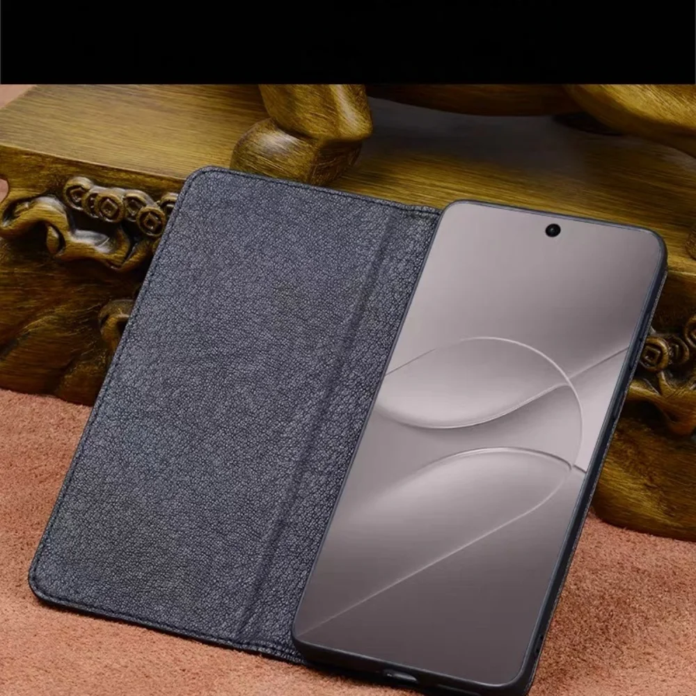 Premium Cowhide Leather Magnetic Flip Case for OPPO Find X10 Pro Max X10 Business Cover