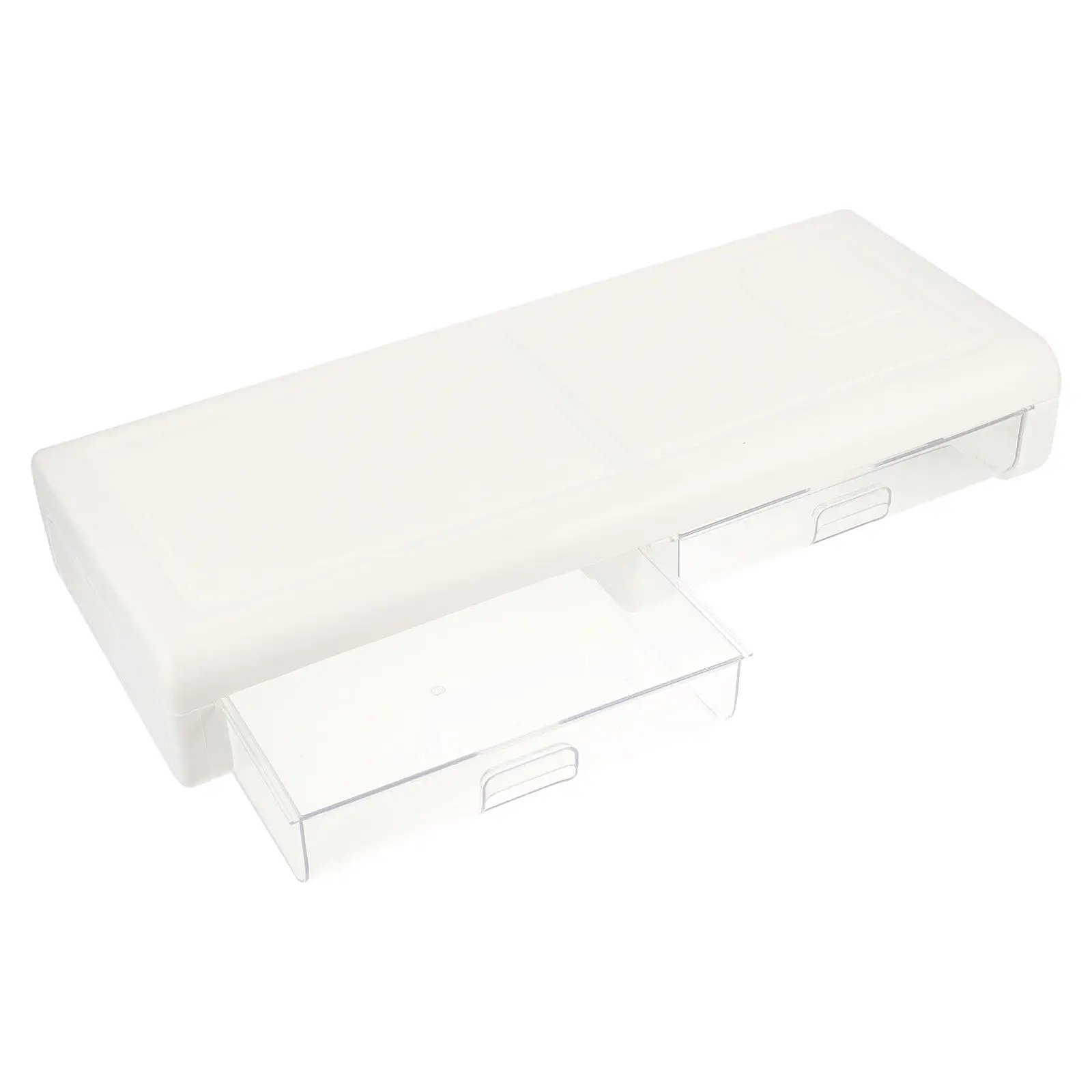 Multi-Function Desktop Computer Heighten Rack Monitor Stand Riser with Drawer Ergonomic Office Computer Storage Space-Saving