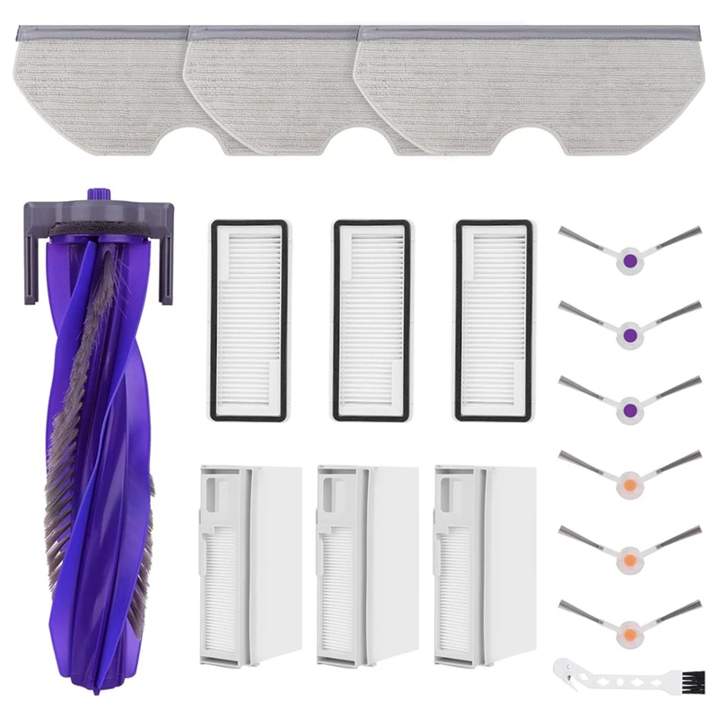 

A44F-For Narwal Freo X Plus Robot Cleaner Vacuum Main Side Brush Hepa Filter Mop Pads Dust Bags Replacement Accessories
