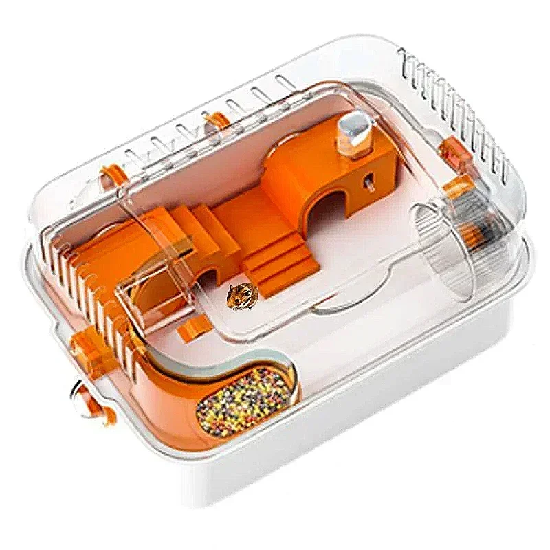 Transparent Hamster Cages Habitats Breathable Guinea Pig Small Animal Cage with Accessories Hamster Furniture Pet Breeding Box