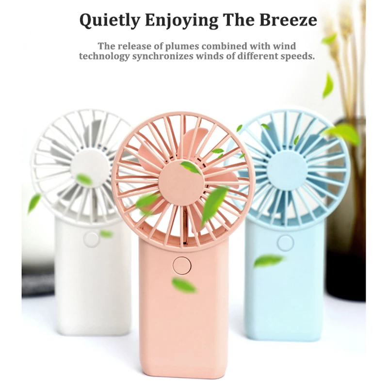 

Портативный мини-ручной летний вентилятор с высокой мощностью ветра, бесшумный карманный USB перезаряжаемый маленький электрический вентилятор, компактный размер, легкий вес